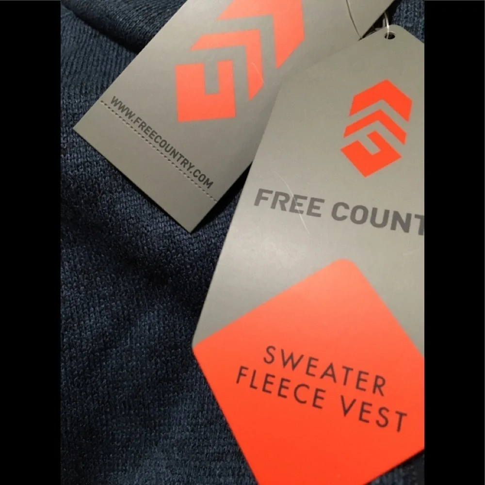 Free Country Men's Heather Indigo Blue 07.